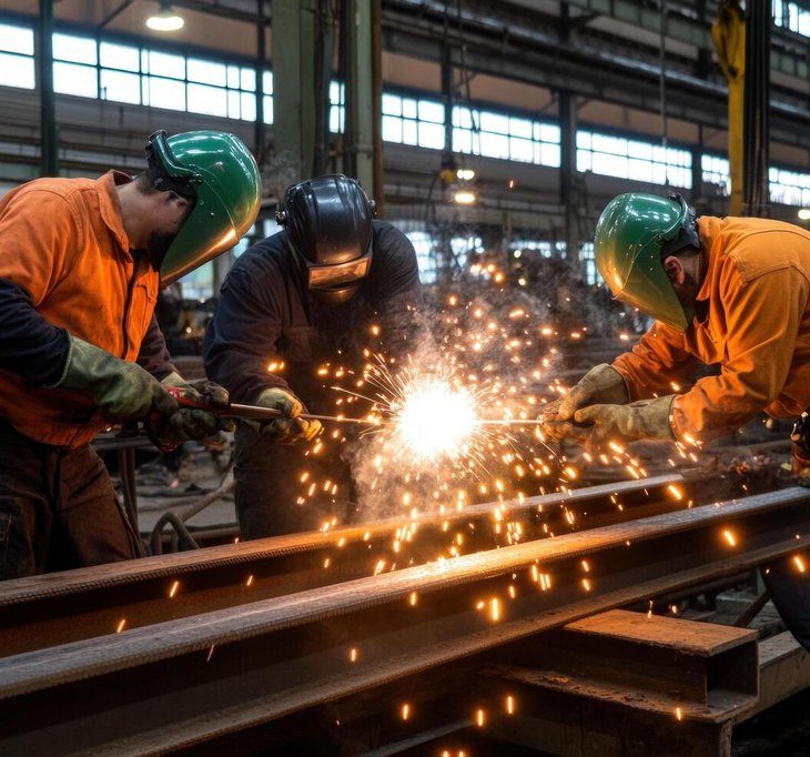Welding and installation work